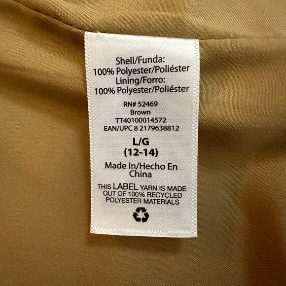 Time And Tru Large Long, Tan Coat - Picture 8 of 11